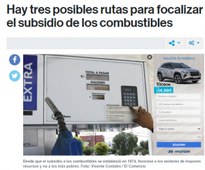 Focalización de subsidios