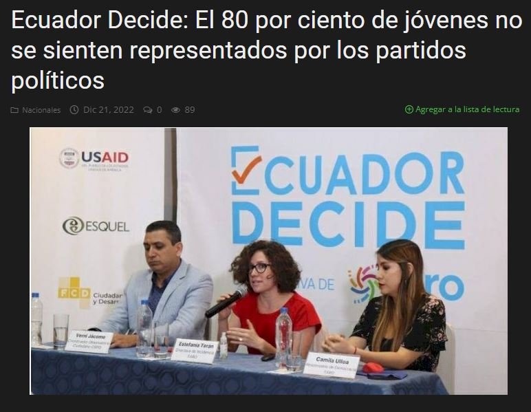 Ecuador decide